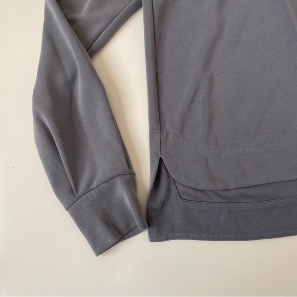 Athleta Seasoft Crewneck Sweatshirt in COSMOS gray blue, Size XS - Picture 9 of 16